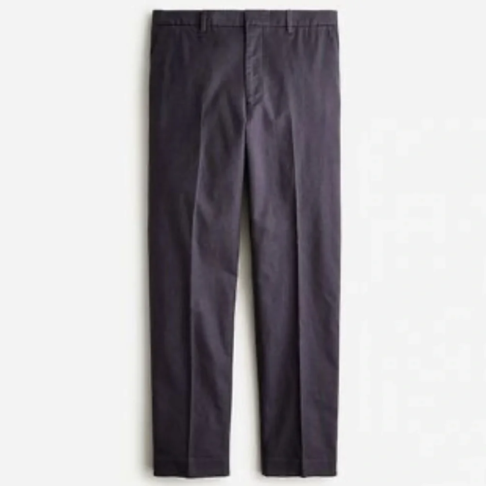J crew classic fit hemp organic cotton suit pants navy blue
